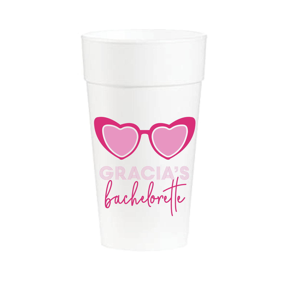Heart Bachelorette | Styrofoam Cups
