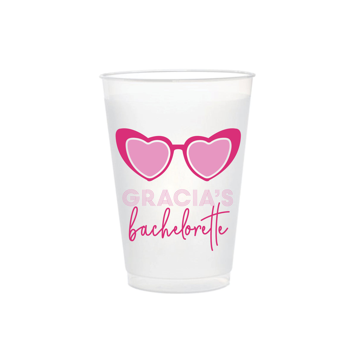 Heart Bachelorette | Shatterproof Cups